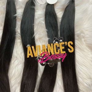 Raw Indian virgin hair body wave and Straight color 1B